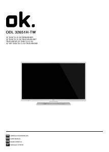 Manuale OK ODL 32651H-TW LED televisore
