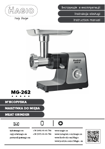 Manual Magio MG-262 Meat Grinder