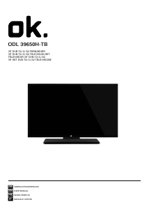 Manuale OK ODL 39650H-TB LED televisore