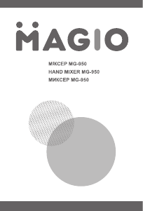 Handleiding Magio MG-950 Handmixer