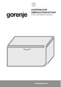 Bedienungsanleitung Gorenje FH14EAW Gefrierschrank
