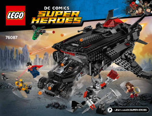 Manual Lego set 76087 Super Heroes Flying Fox - Ataque aéreo do Batmobile