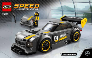 Rokasgrāmata Lego set 75877 Speed Champions Mercedes AMG GT3