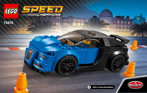 Használati útmutató Lego set 75878 Speed Champions Bugatti Chiron