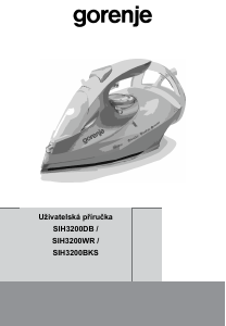 Manuál Gorenje SIH3200BKS Žehlička