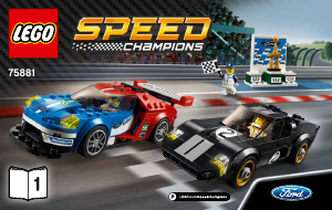 Manual Lego set 75881 Speed Champions Ford GT & 1966 Ford GT40