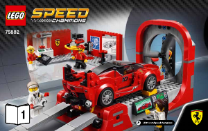 Руководство ЛЕГО set 75882 Speed Champions Конструктор Ferrari FXX K и Центр разработки и проектирования