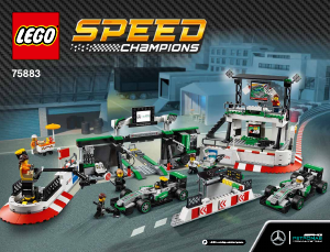 Instrukcja Lego set 75883 Speed Champions Zespół Formuły 1 Mercedes Amg Petronas