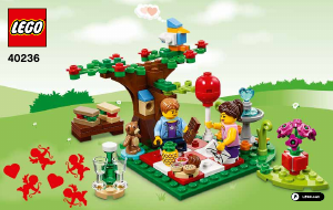 Manual Lego set 40236 Seasonal Romantic valentine picnic