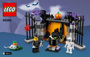 Handleiding Lego set 40260 Seasonal Halloweenjacht