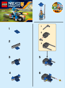 Manual Lego set 30371 Nexo Knights Cycle