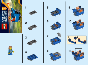 Mode d’emploi Lego set 30372 Nexo Knights Le mini Fortrex de Robin