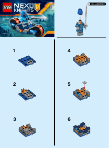 Mode d’emploi Lego set 30376 Nexo Knights Le motard de Knighton