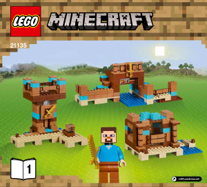 Használati útmutató Lego set 21135 Minecraft Crafting láda 2.0
