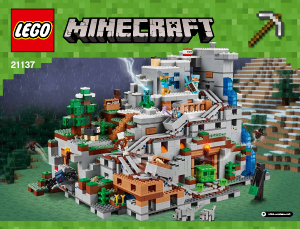 Bruksanvisning Lego set 21137 Minecraft Fjellhulen