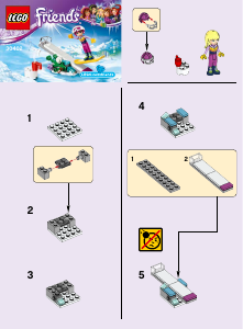 Manual Lego set 30402 Friends Snowboard tricks