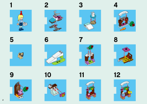 Manual Lego set 41326 Friends Calendário do advento
