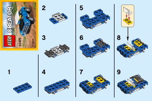 Bruksanvisning Lego set 30475 Creator Terrengbil