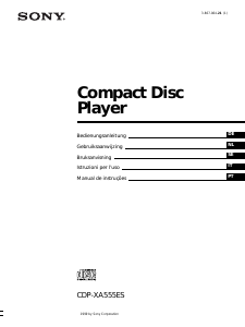 Manuale Sony CDP-XA555ES Lettore CD
