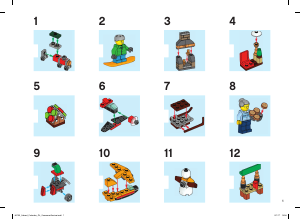 Manuale Lego set 60155 City Calendario dell'avvento