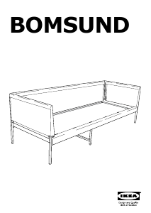 Руководство IKEA BOMSUND (212x78x69) Диван
