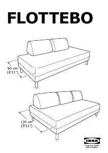 Használati útmutató IKEA FLOTTEBO Kanapéágy