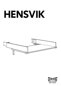Manual IKEA HENSVIK Trocador de bebé