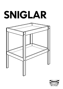 Руководство IKEA SNIGLAR Пеленальный стол