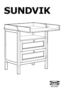 Manual de uso IKEA SUNDVIK Cambiador