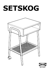 Návod IKEA SETSKOG Nočný stolík