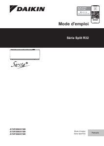 Mode d’emploi Daikin ATXP20N5V1B9 Climatiseur