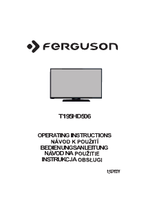 Bedienungsanleitung Ferguson T195HD506 LED fernseher
