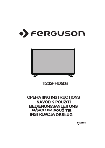 Manuale Ferguson T232FHD506 LED televisore