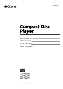 Manual Sony CDP-XE200 Leitor de CD