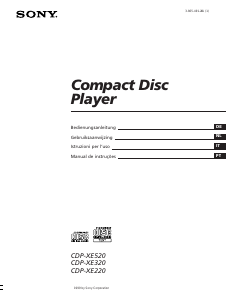 Manuale Sony CDP-XE220 Lettore CD