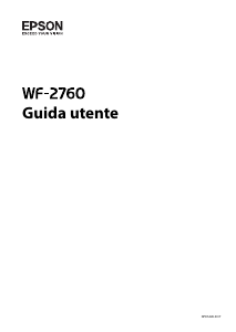 Manuale Epson WF-2760DWF WorkForce Stampante multifunzione