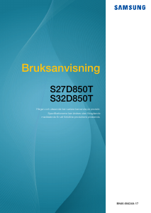 Bruksanvisning Samsung S27D850T LCD skärm