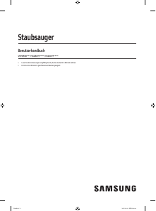 Bedienungsanleitung Samsung VS90F40DEK Staubsauger