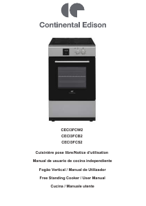 Mode d’emploi Continental Edison CECI3FCB2 Cuisinière
