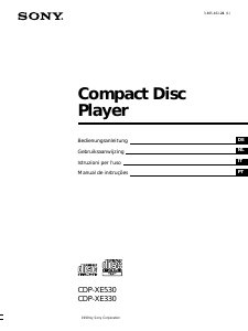 Manuale Sony CDP-XE330 Lettore CD