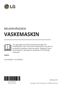 Bruksanvisning LG F4A1009NWK Vaskemaskin