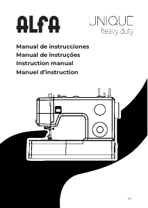 Manual Alfa Unique Máquina de costura