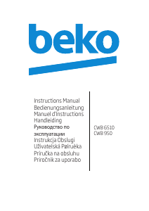 Priročnik BEKO CWB 6510 X Kuhinjska napa