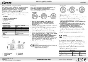 Bedienungsanleitung Cybaby NX-8043-675 Babykostwärmer