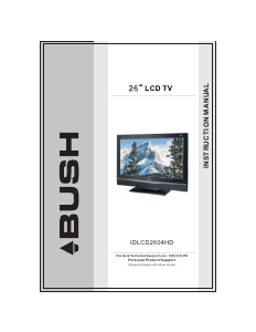 Handleiding Bush IDLCD2604HD LCD televisie