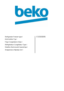 Manuale BEKO CS232020S Frigorifero-congelatore
