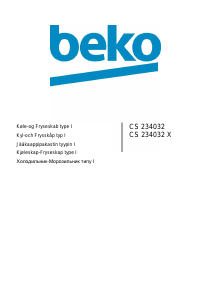 Brugsanvisning BEKO CS234032 Køle-fryseskab