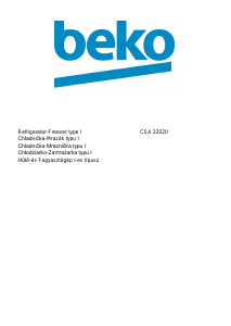 Használati útmutató BEKO CSA 22020 Hűtő és fagyasztó