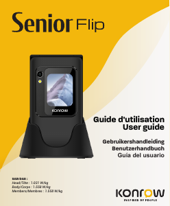Bedienungsanleitung Konrow Senior Flip Handy
