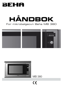 Bruksanvisning Beha MB 380 Mikrobølgeovn